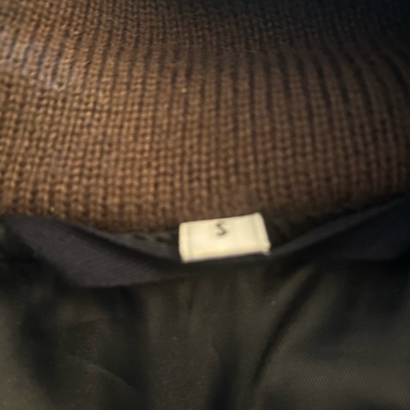 OPENING CEREMONY Black/Navy Corduroy Varsity Bomber Jacket - Picture 15 of 15